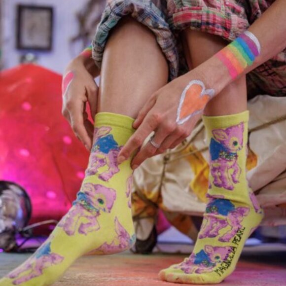 Magnolia Pearl My Pet Deer Socks - Picture 3 of 3